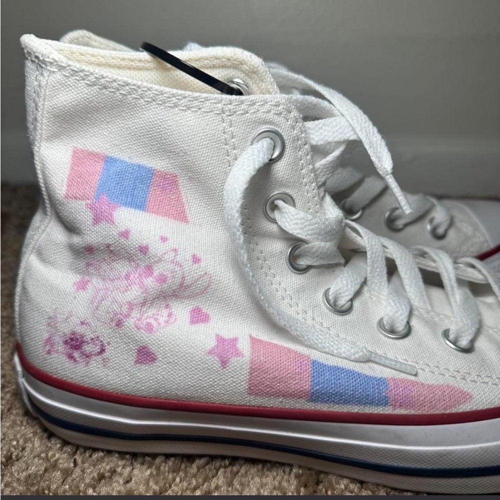 Disney Converse Stitch High-Top Shoes - White - Picture 4 of 6